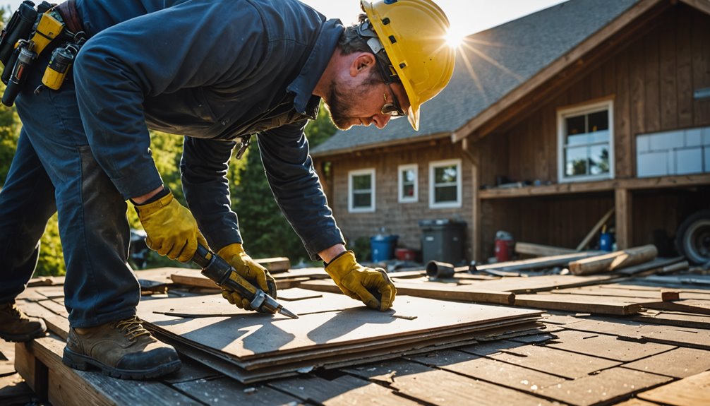 Professional roof ventilation inspection in Essex Fells NJ showing proper airflow